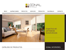 Tablet Screenshot of gonal.com.mx